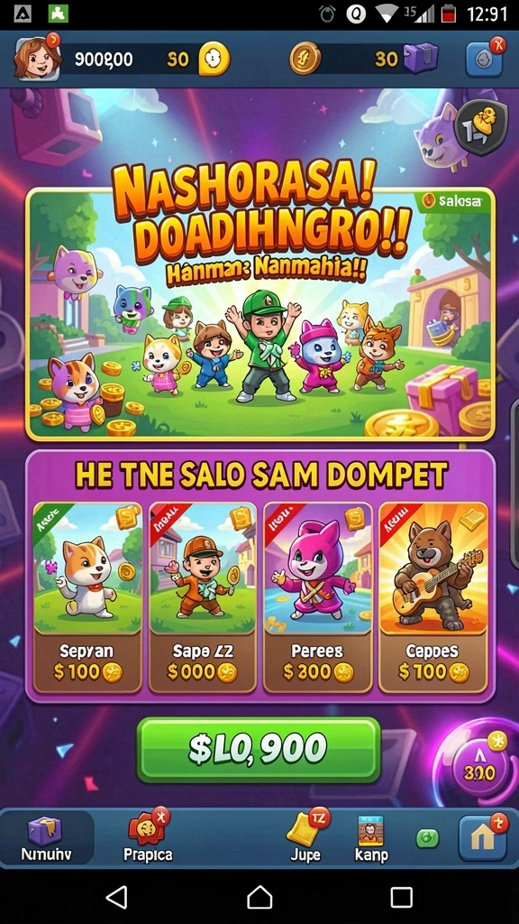 Gameplay yang dinamis dengan banyak tantangan menunggu.