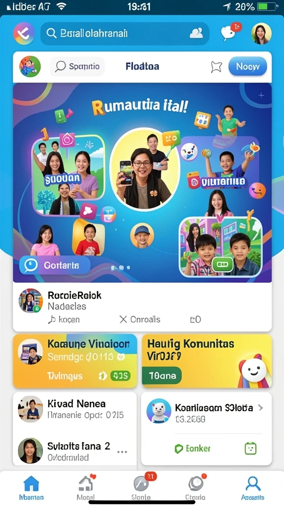 Tampilan karakter yang menarik dan beragam.