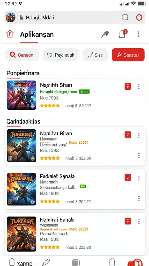Tampilan antarmuka yang user-friendly.