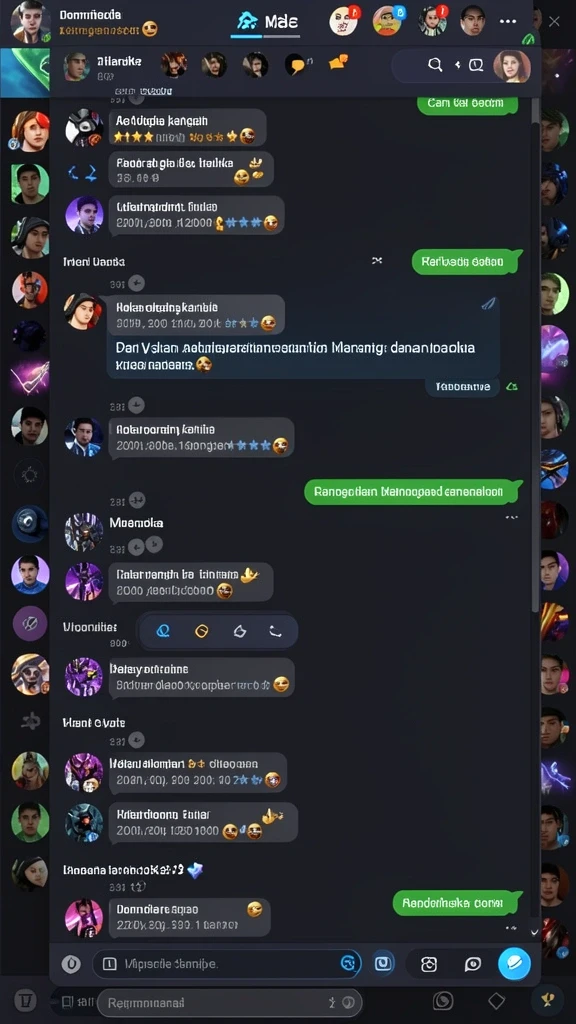 Screenshot menampilkan menu karakter dan kemampuan unik.