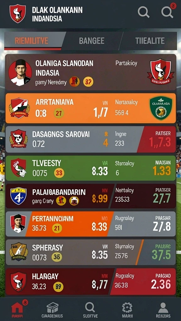 Menu pilihan level dengan berbagai tantangan.