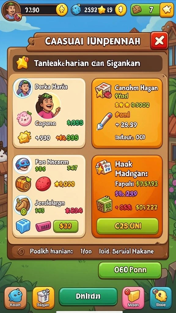 Screenshot dari turnamen seru dalam game IDKLUB.