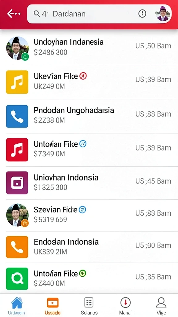 Tampilan menu utama JKTJKT yang menarik.