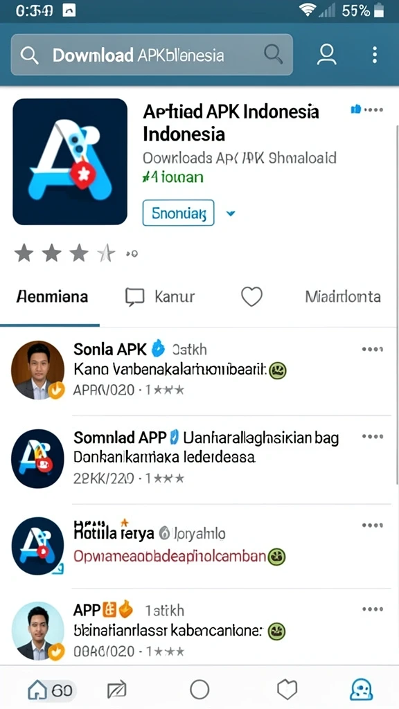 Tampilan antarmuka utama yang menarik.