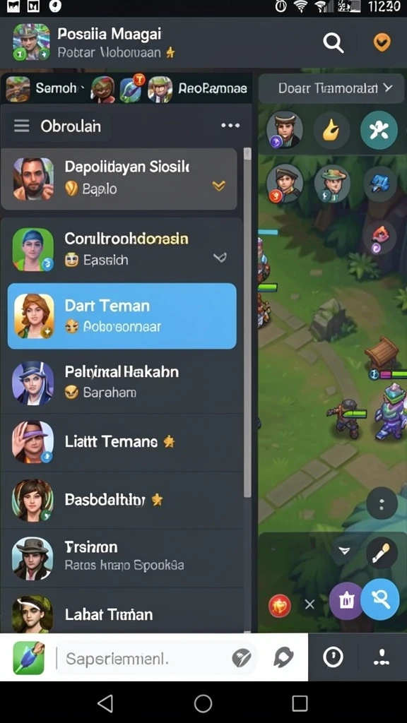 Tampilan level menengah yang menantang dan seru.