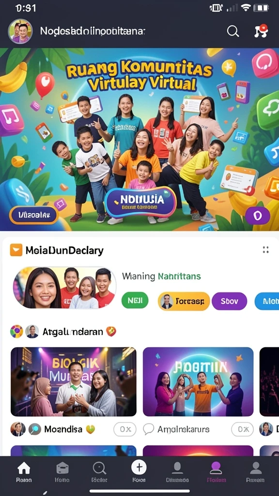 Mode permainan yang penuh tantangan dan seru.