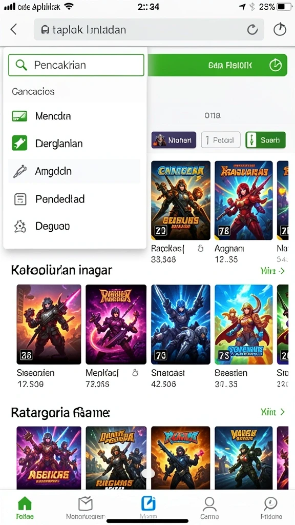 Varian permainan yang luas untuk semua jenis pemain.