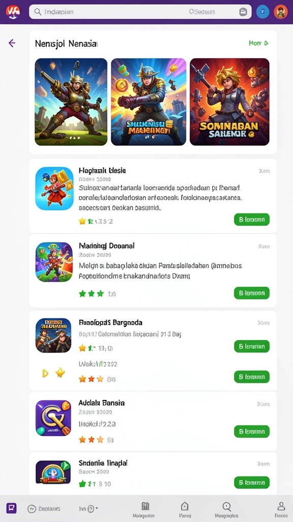 Tampilan antarmuka yang menarik dan user-friendly.