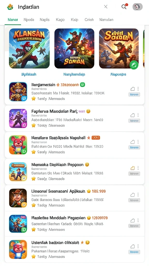 Ilustrasi pertarungan epik melawan monster.