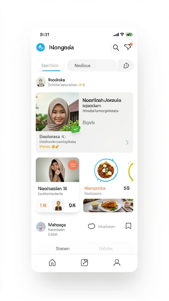 Tampilan antarmuka utama yang menarik.